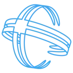 Precicom Sphere cyan outline