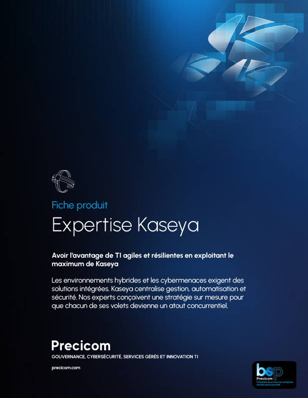Fiche produit - Expertise Kaseya