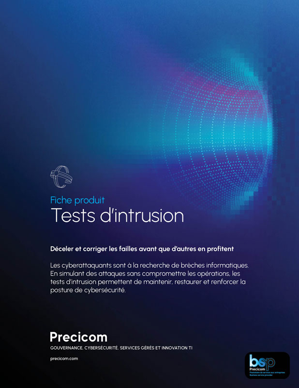 Fiche produit : Tests d'intrusion